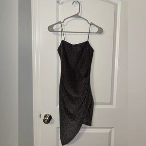 Silver Sparkly Mini Dress - Windsor - Size XS